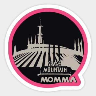 Space Mountain Momma Sticker